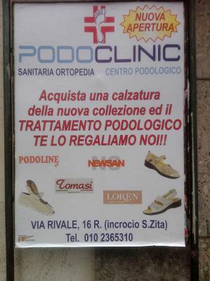 Podoclinic manifesto affisso — Grandi formati
