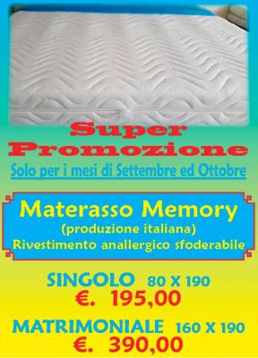 Promozione materasso Memory — Grandi formati